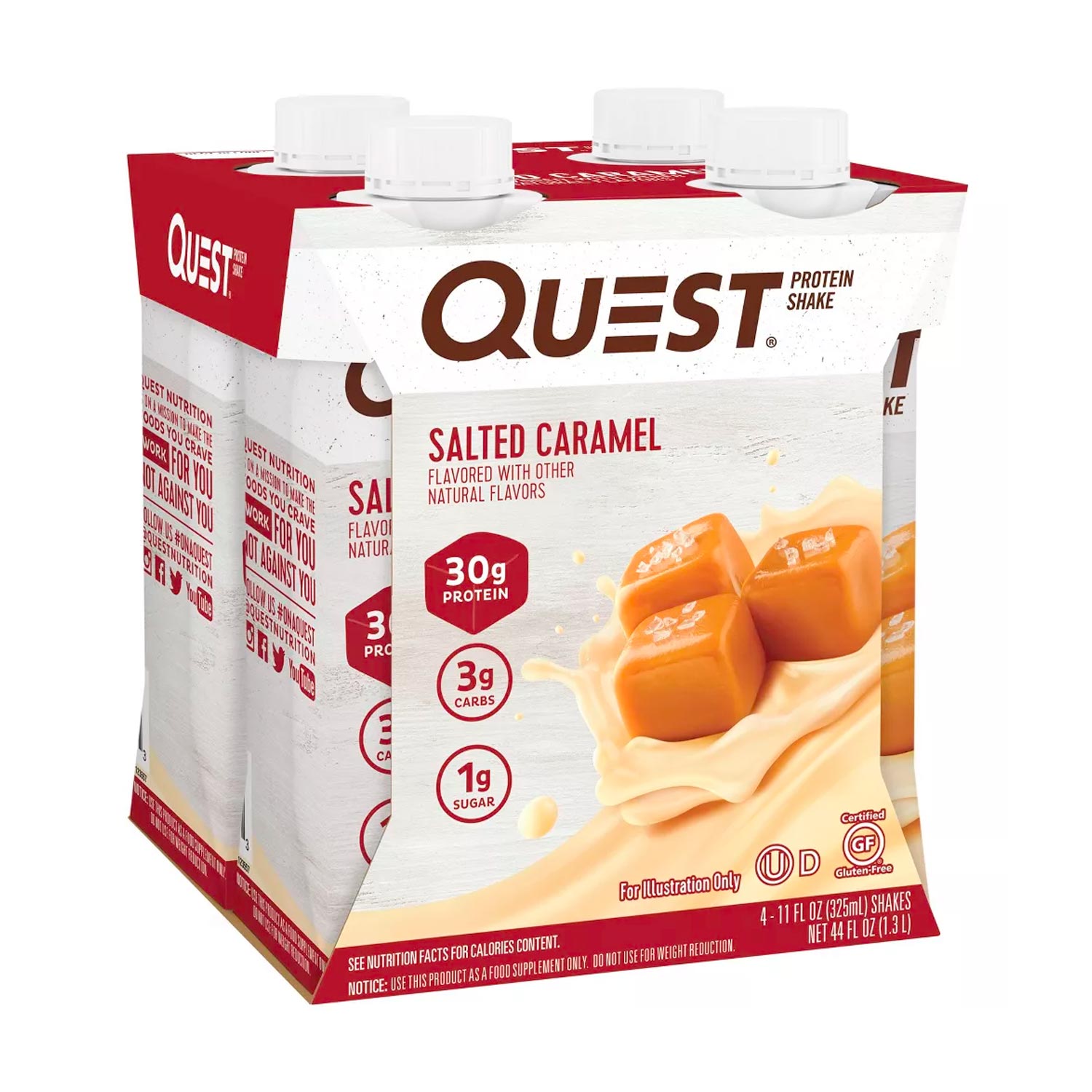 30g Protein Shake - Salted Caramel - 11 fl oz-4pk - obrazek 2