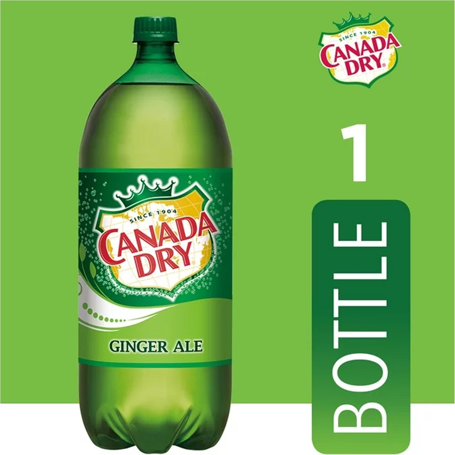 Canada Dry Ginger Ale Soda Pop, 2 L bottle - obrazek 2