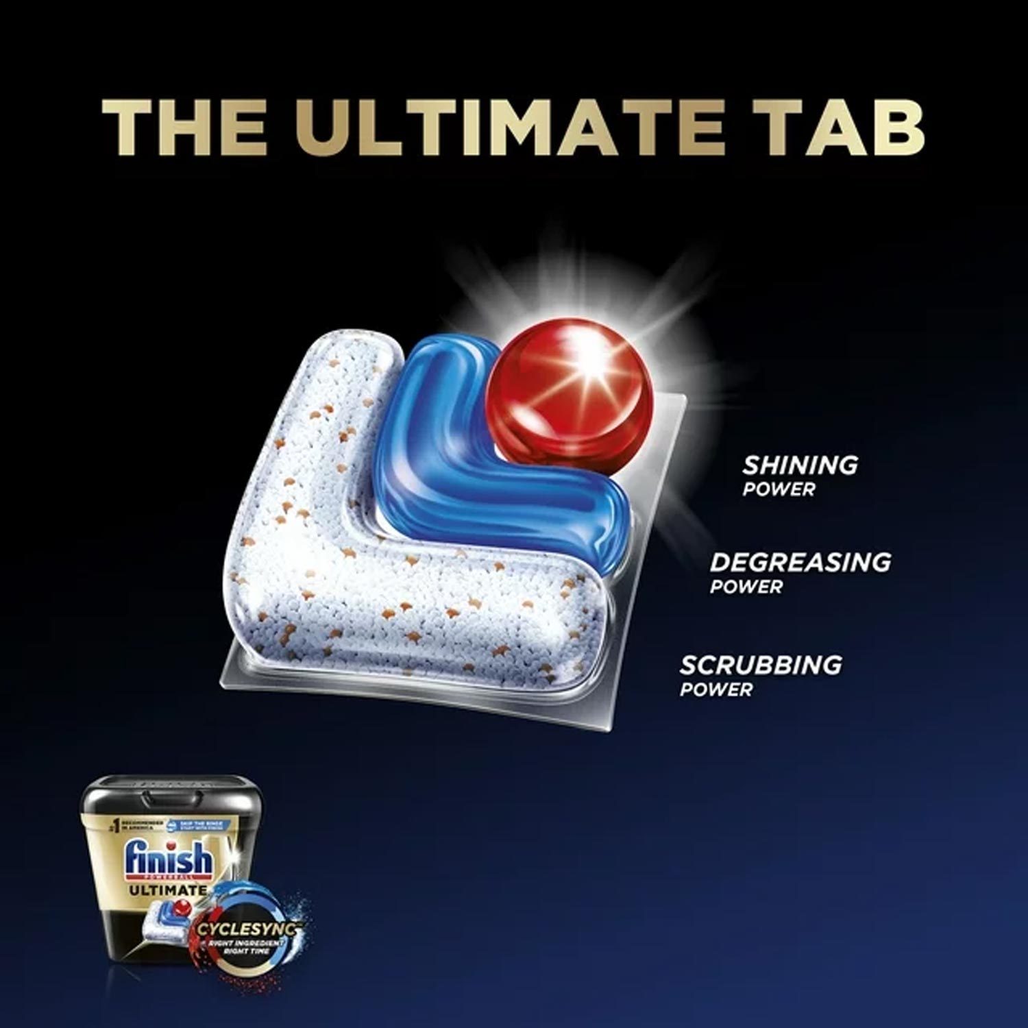 Finish Ultimate Dishwasher Detergent- 62 Count - Dishwashing Tablets - Dish Tabs - obrazek 2