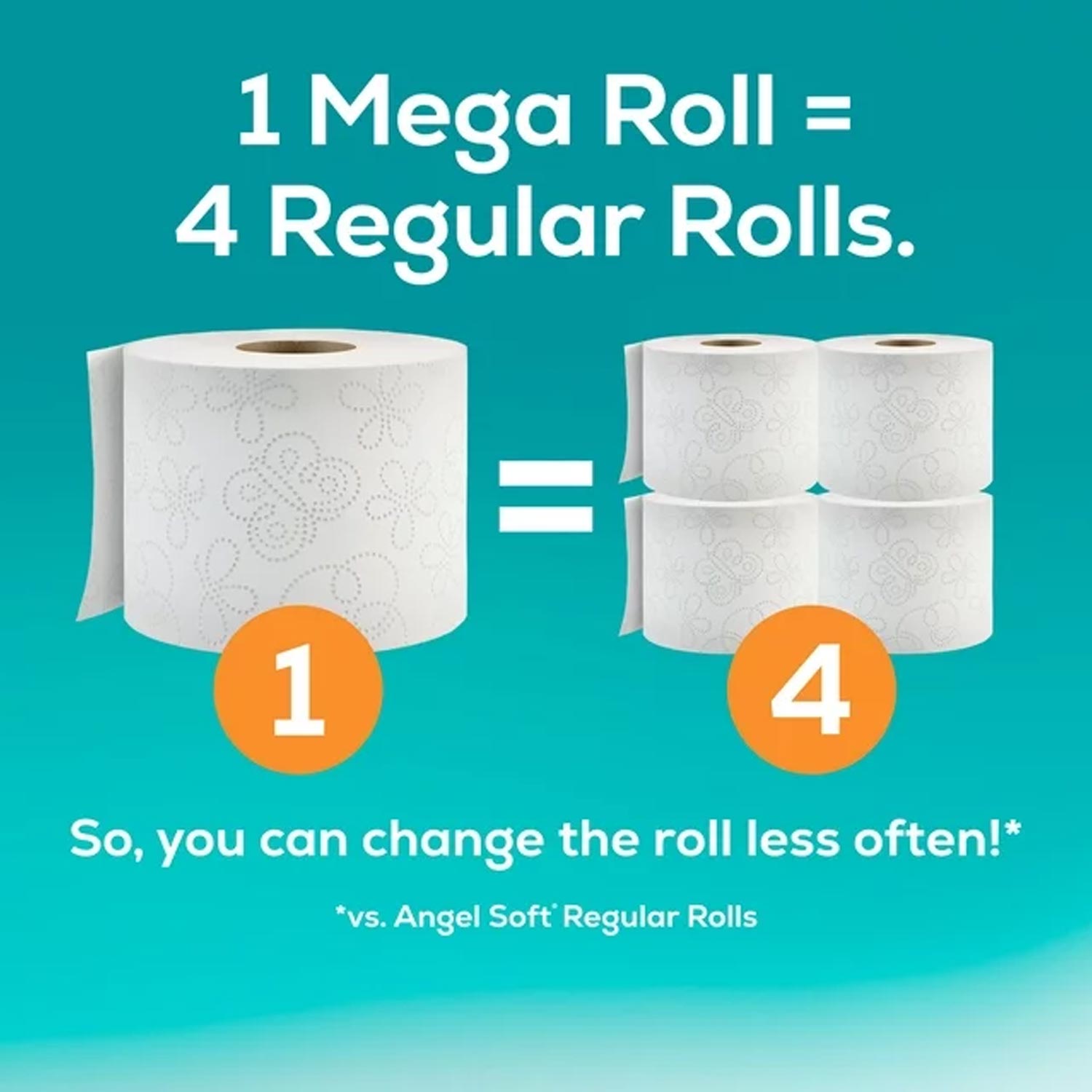 Angel Soft Toilet Paper, 9 Mega Rolls - obrazek 3
