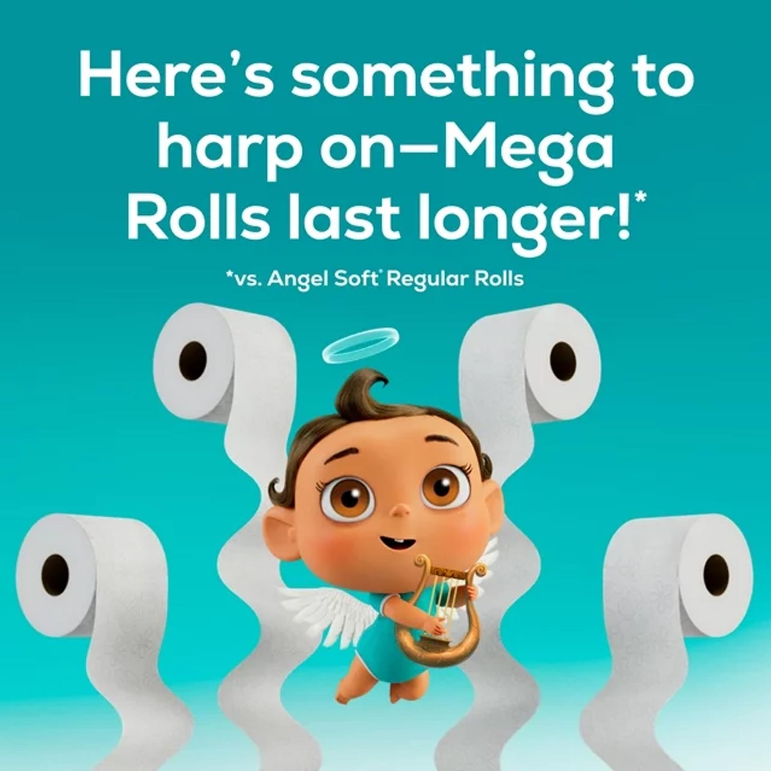 Angel Soft Toilet Paper, 9 Mega Rolls - obrazek 4