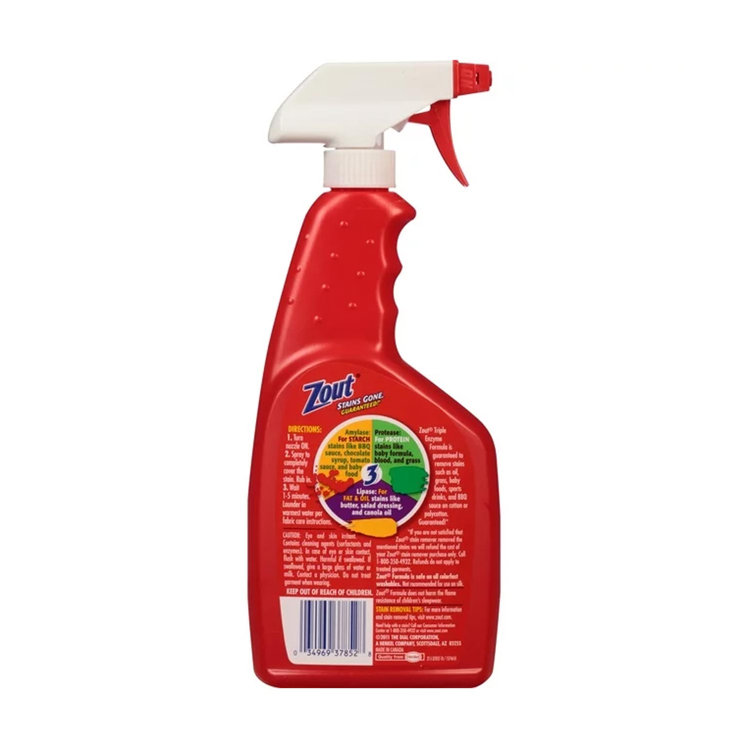 Zout Laundry Stain Remover, Foam Action, Triple Enzyme, 22 oz - obrazek 2
