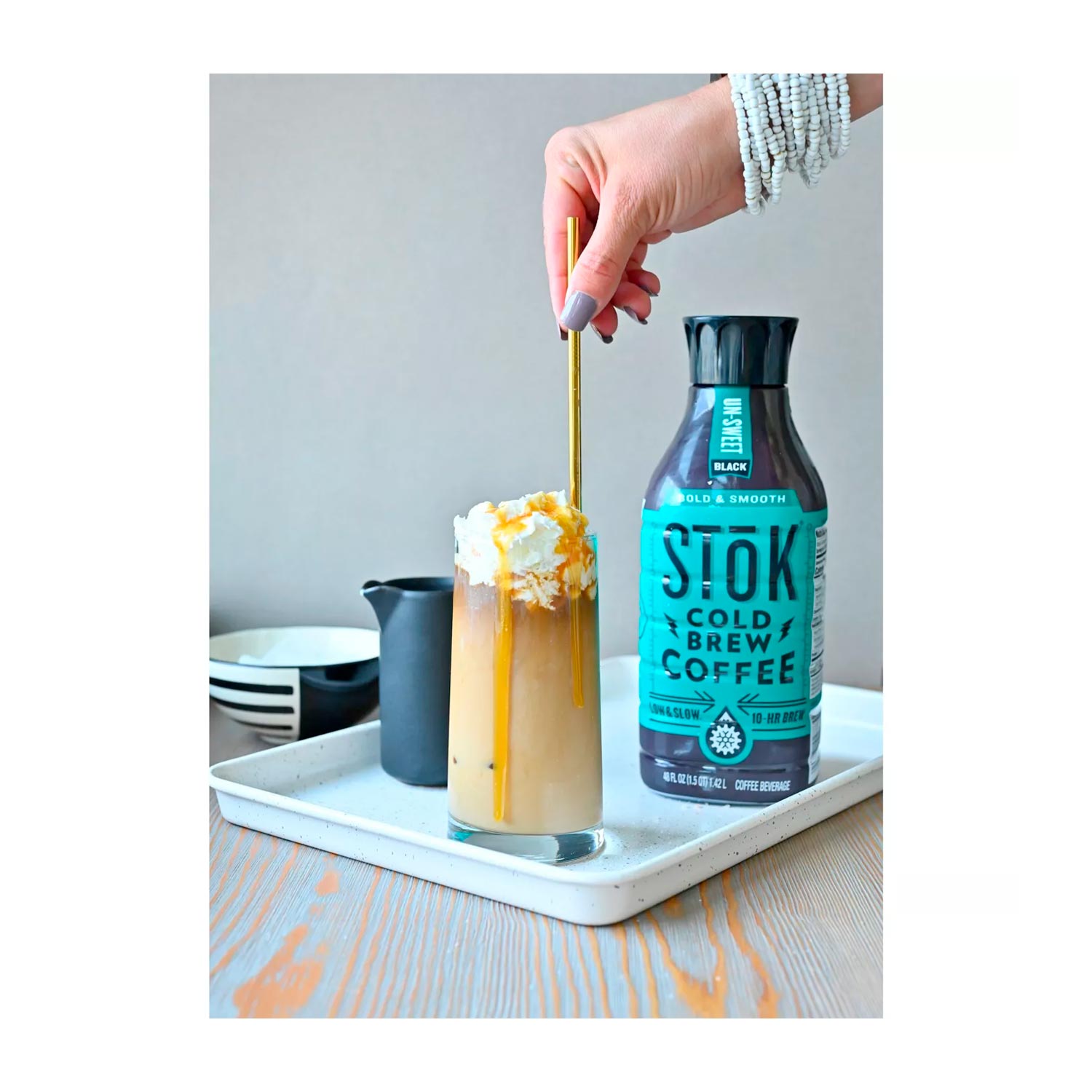 SToK Black Unsweetened Cold Brew Coffee - 48 fl oz - obrazek 2