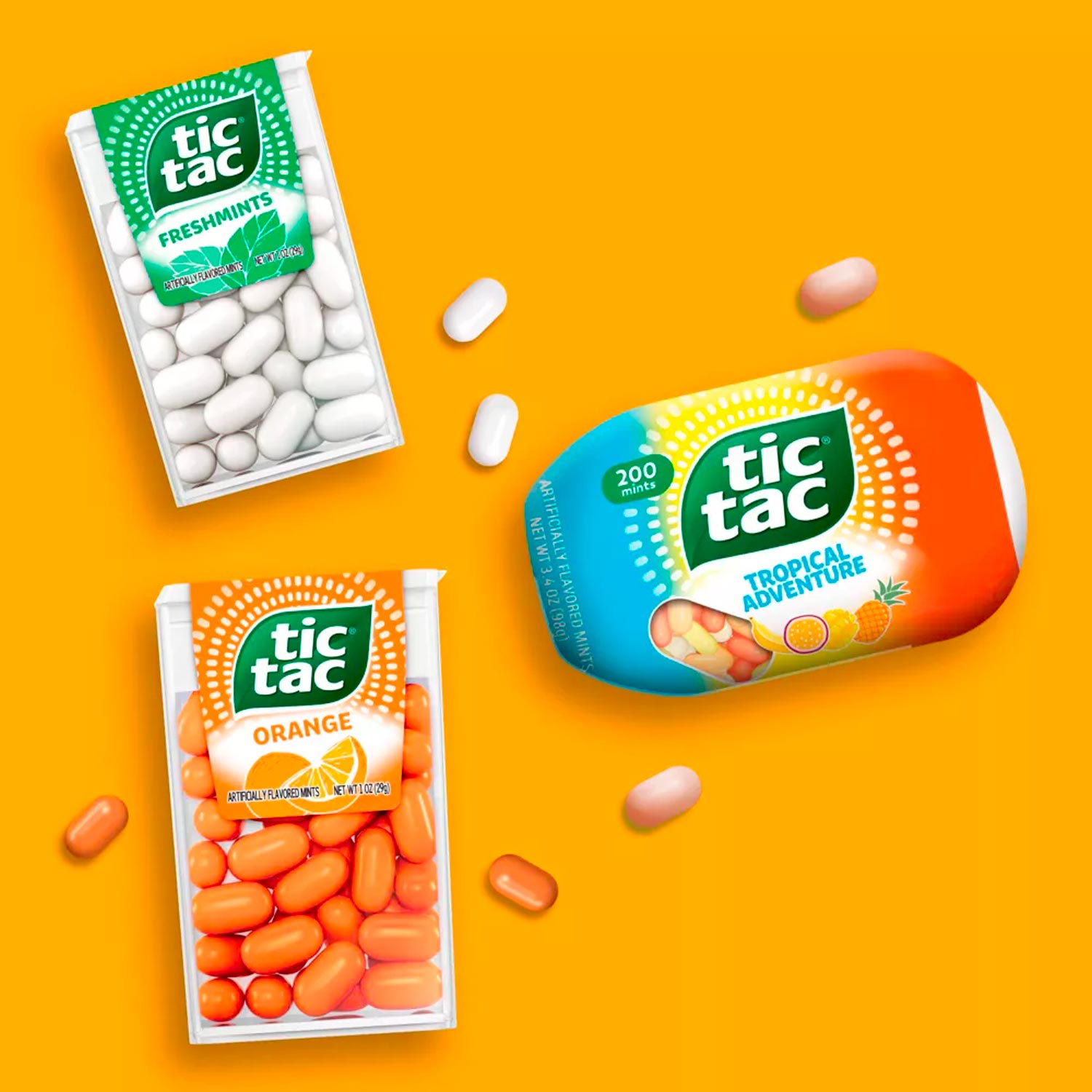 Tic Tac Tropical Adventure 200ct Bottle Pack - 3.4oz - obrazek 3
